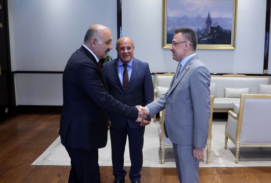 Başkan Durali Zelyurt'dan, Cumhurbaşkanı Yardımcısı Oktay’a ziyaret